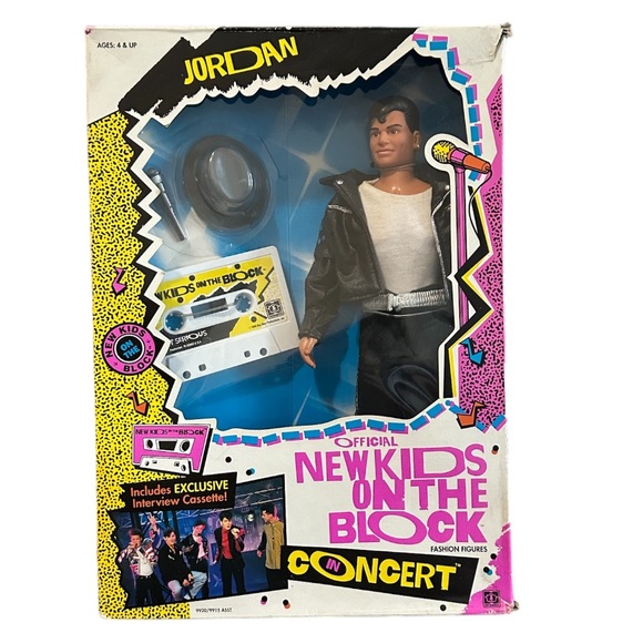 Vintage New Kids on the Block Fashion Figures in Concert Jordan Knight Doll - Picture 1 of 14